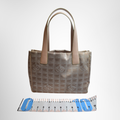 Chanel Preowned Luxury New Travel Line Tote MM Beige Bag Front View - Antonio & Co.