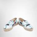 Chanel Preowned Luxury Printed Espadrille Front And Side View