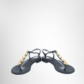 Chanel Preowned Luxury Sandals Front And Side View