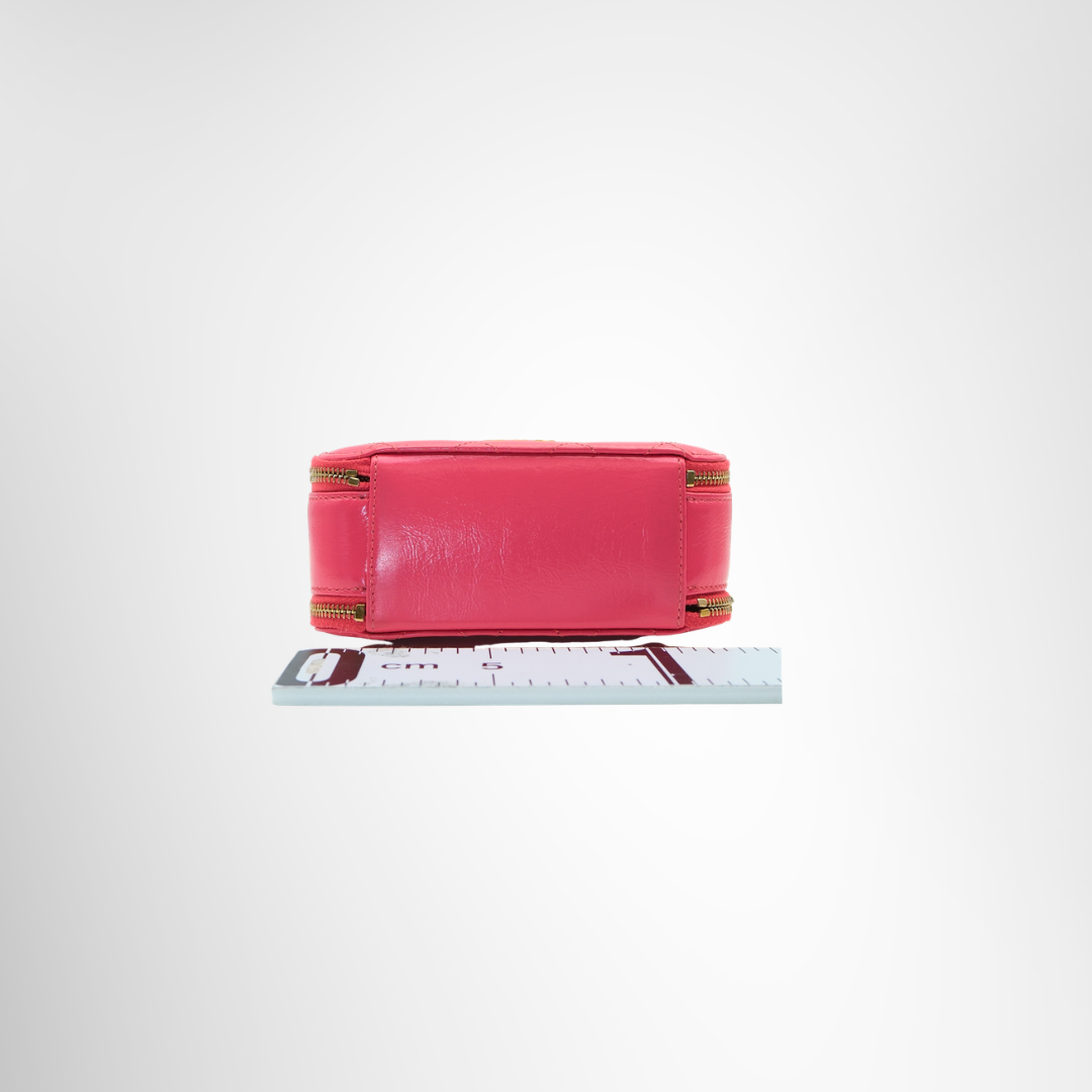 Chanel Preowned Luxury Small Top Handle Vanity Bag Bottom View