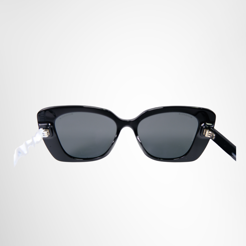 Chanel Preowned Luxury Square CH5422B with Black Acetate Frame Sunglasses Inside View - Antonio & Co.
