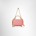 Chanel Preowned Luxury Top Handle Mini Vanity Back View