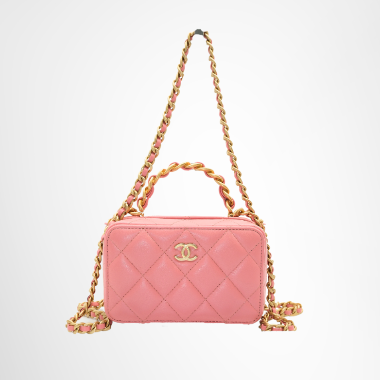 Chanel Preowned Luxury Top Handle Mini Vanity Front Page