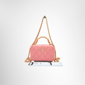 Chanel Preowned Luxury Top Handle Mini Vanity front view