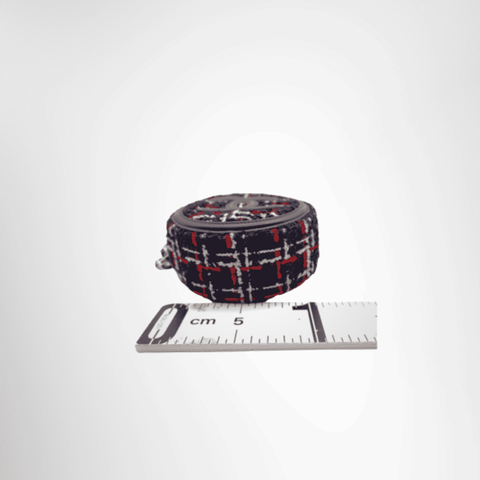 Chanel Preowned Luxury Tweed Round Bag Bottom View