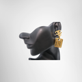 Chanel Preowned Luxury Vintage CC 31 Rue Cambon Gold Plated Clip-On Earrings Accessories Worn View - Antonio & Co.