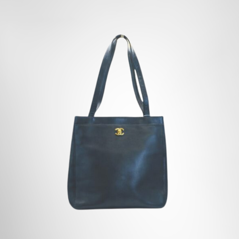 Chanel Preowned Luxury Vintage Coco Mark Tote Front Page