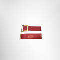 Chanel Vintage Square Buckle Belt Front View With Buckle And Tounge