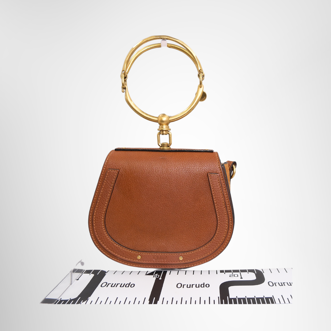 Chloé Nile Minaudière Bracelet Bag – Brown
