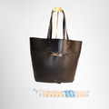 Chloe Preowned Luxury  Aby Medium Leather Tote Back View