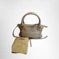 Chloe Preowned Luxury Marcie Double Carry Satchel Front View With Dust Bag