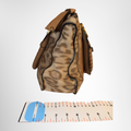 Chloe Preowned Luxury Marcie Medium Satchel Leopard Print Side View