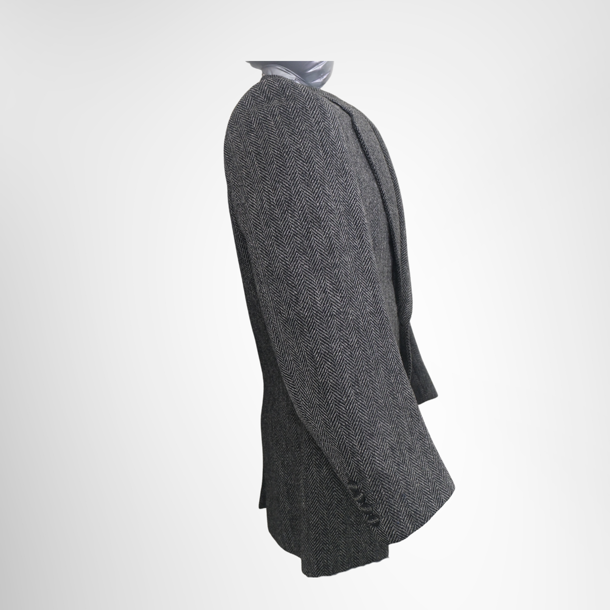 Dior Coat Herringbone Lined CD Print Jacket – Pre-Owned Luxury Apparel – Antonio & Co Right View