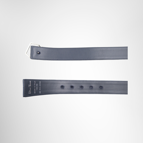 Dior Tears Oblique Belt – Blue, Size 105/42