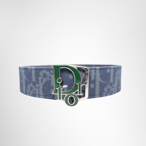 Dior Tears Oblique Belt – Blue, Size 105/42