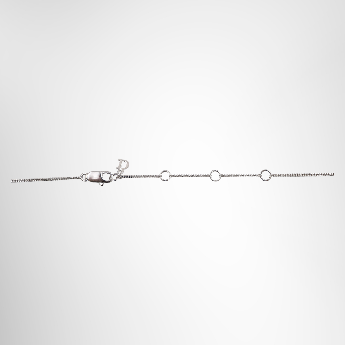 Dior Oblique Silver-tone Necklace