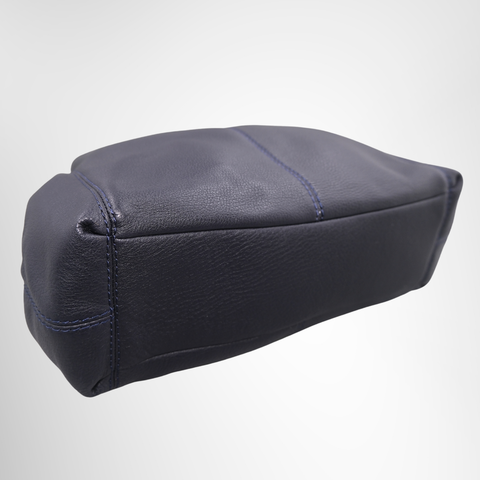 Coach Leather Tote Bag – Navy Blue