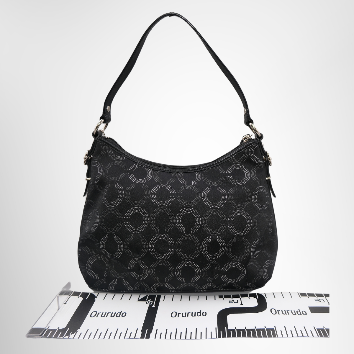 Coach Optic Signature Shoulder Bag – Black