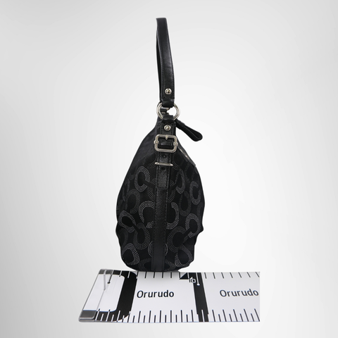 Coach Optic Signature Shoulder Bag – Black