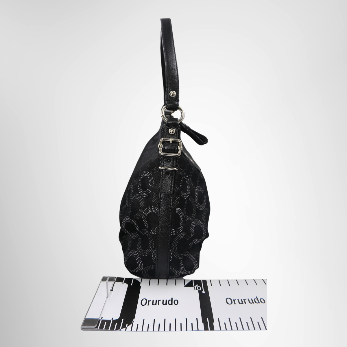Coach Optic Signature Shoulder Bag – Black