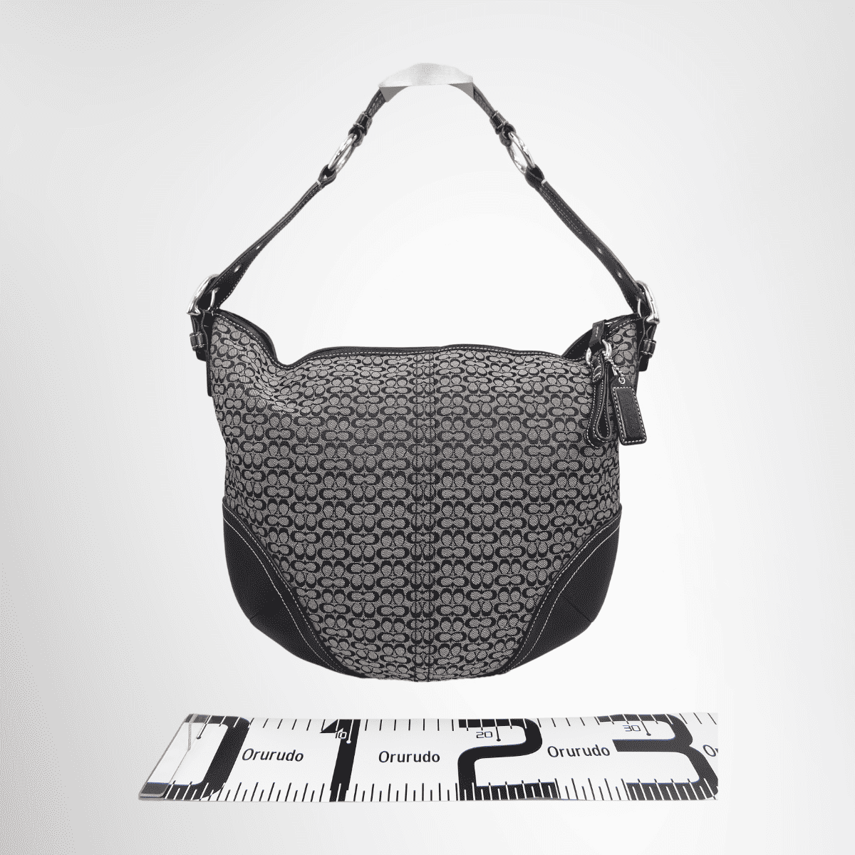 Coach Vintage Signature Jacquard Canvas Hobo Bag