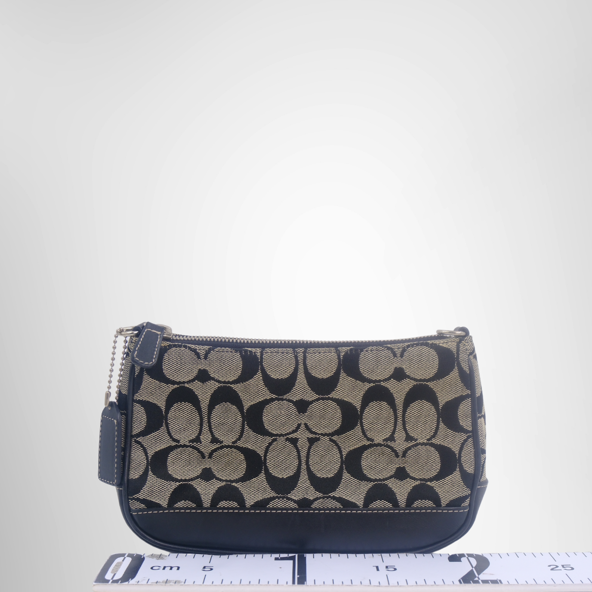 Coach Preowned Luxury Signature Canvas Leather Bag Back View - Antonio & Co.