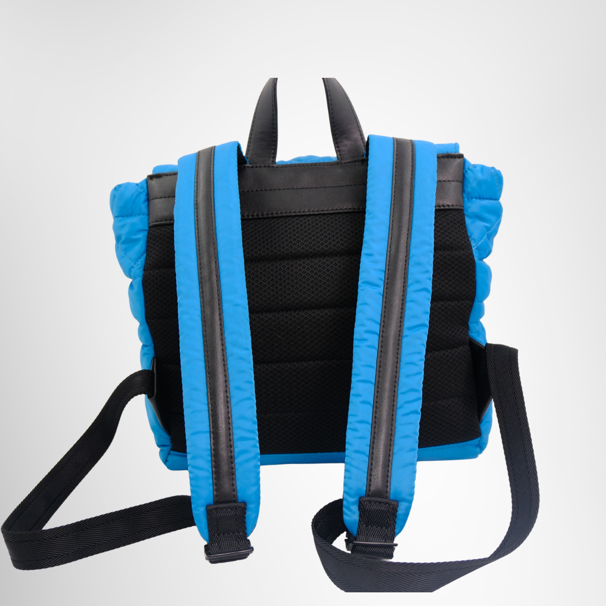 Diesel Preowned Luxury Blue Nylon Backpack Bag - Antonio & Co. Back Strap