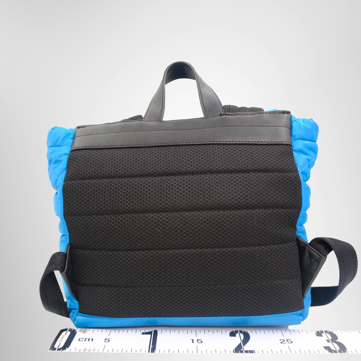 Diesel Preowned Luxury Blue Nylon Backpack Bag - Antonio & Co. Back View