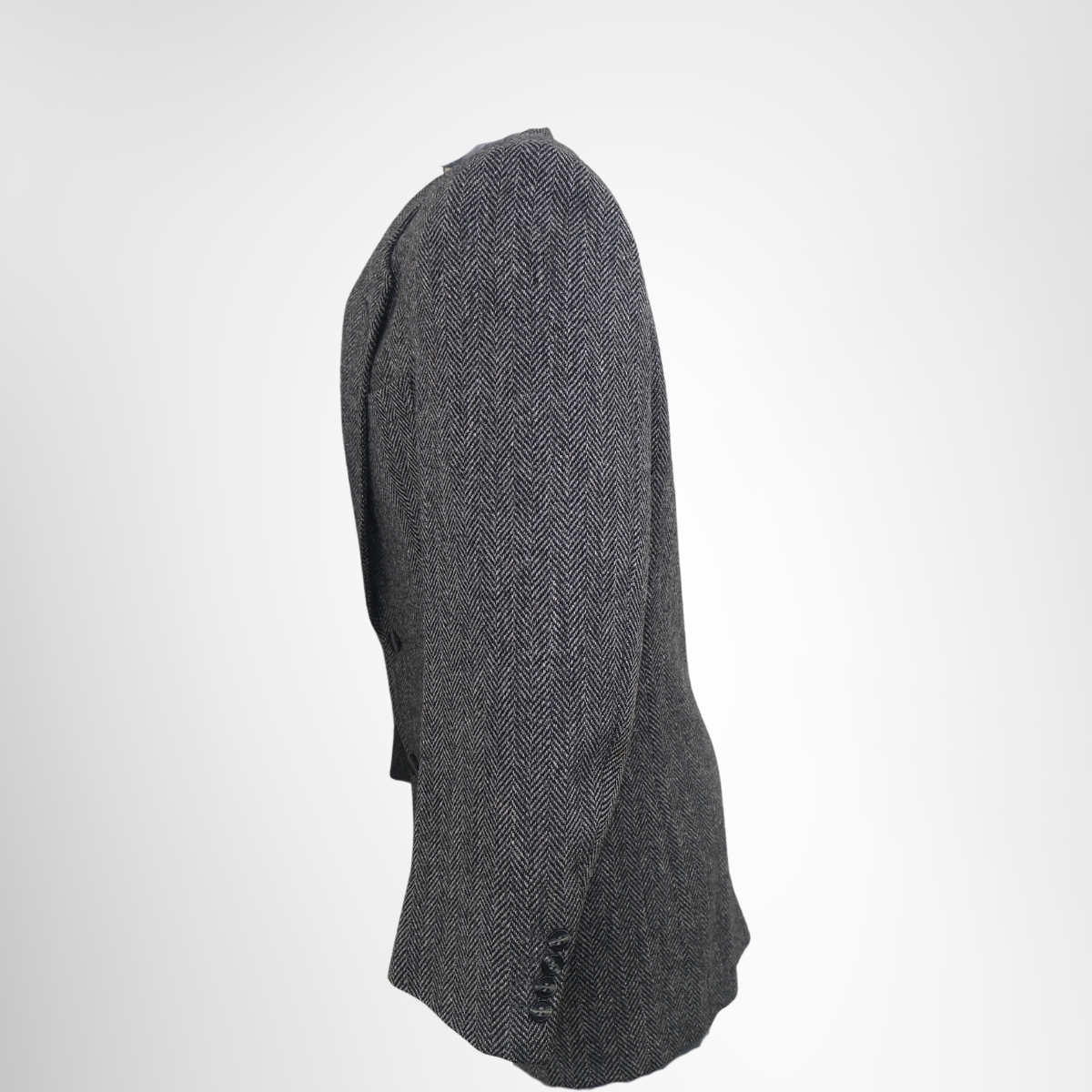 Dior Coat Herringbone Lined CD Print Jacket – Pre-Owned Luxury Apparel – Antonio & Co Left View