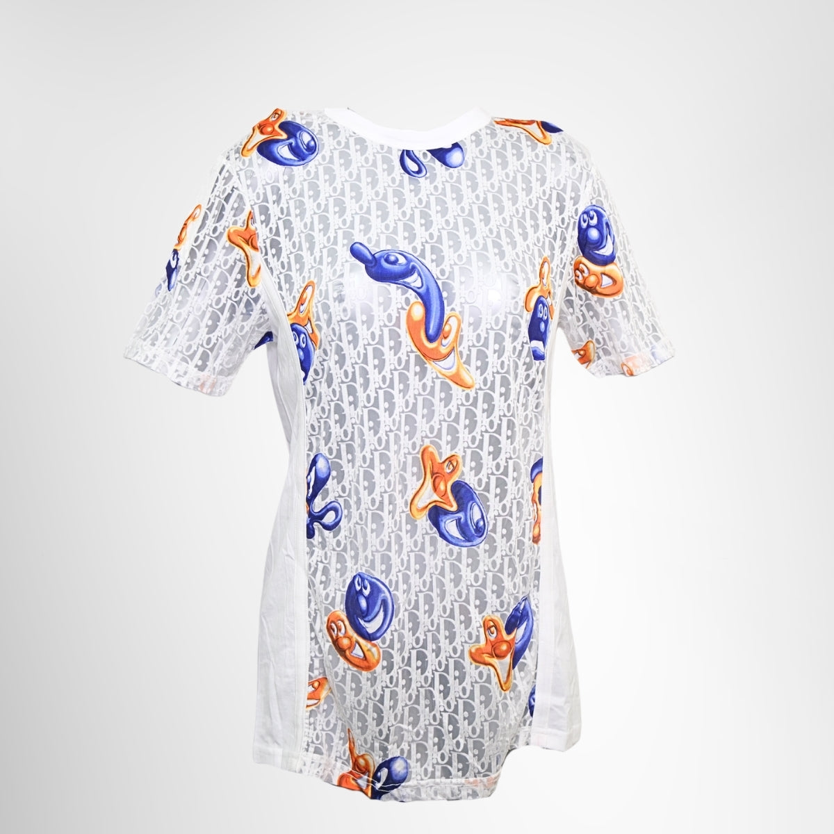 Dior x Kenny Scharf 2021 Oblique Jacquard T-Shirt – Pre-Owned Luxury Brand Apparel – Antonio & Co Front Page 