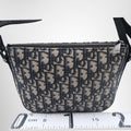 Dior Jacquard 8 Canvas Shoulder Bag – Pre-Owned Luxury Brand Bags – Antonio & Co Back VIew