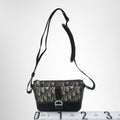 Dior Jacquard 8 Canvas Shoulder Bag – Pre-Owned Luxury Brand Bags – Antonio & Co Front View 