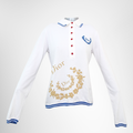 Dior Resort 2004 Floral Logo Golf Long Sleeve Polo Shirt – Pre-Owned Luxury Brand Apparel – Antonio & Co Front Page
