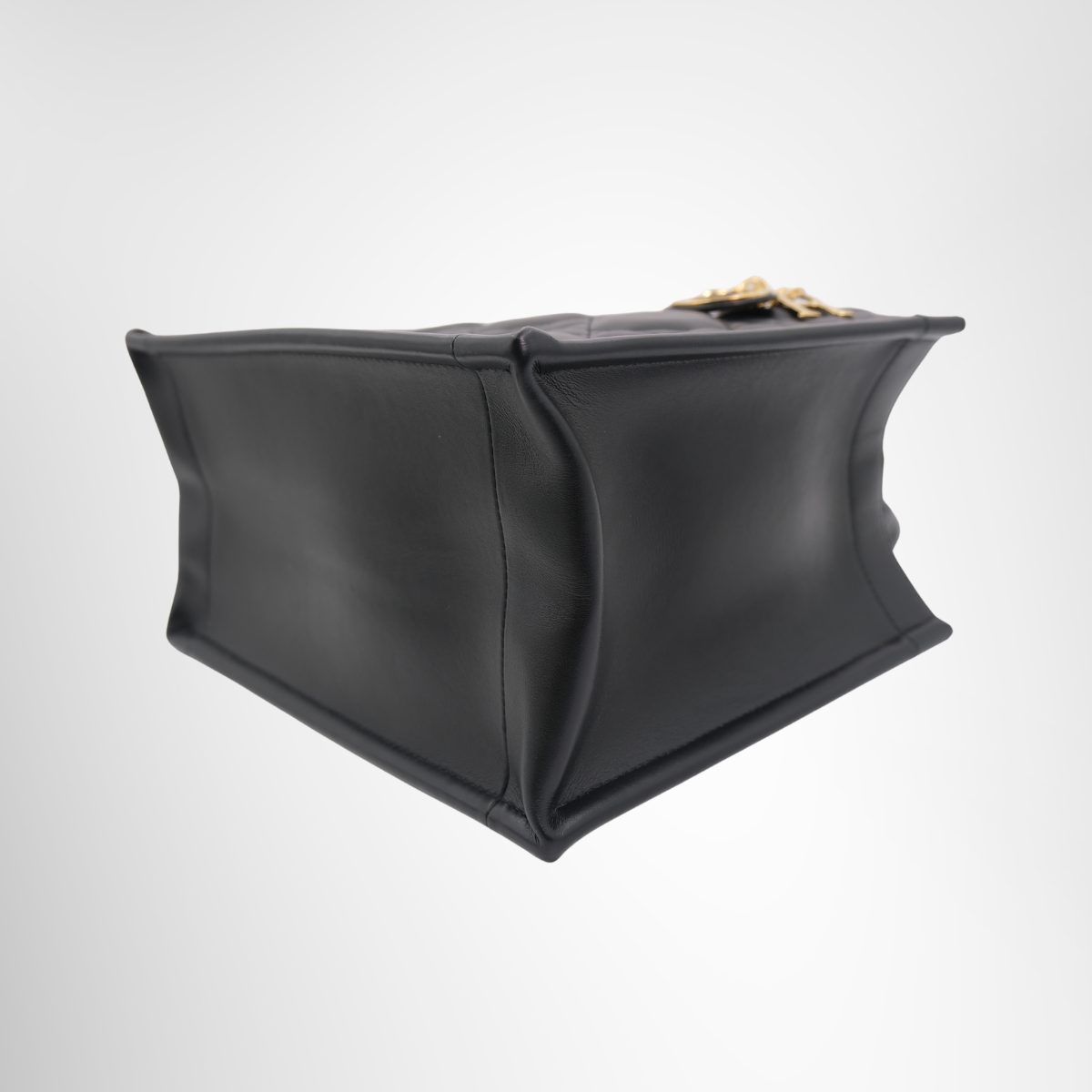 Dior Small Book Tote Black Macrocannage Calfskin – Pre-Owned Luxury Brand Bag – Antonio & Co – Right Corner
