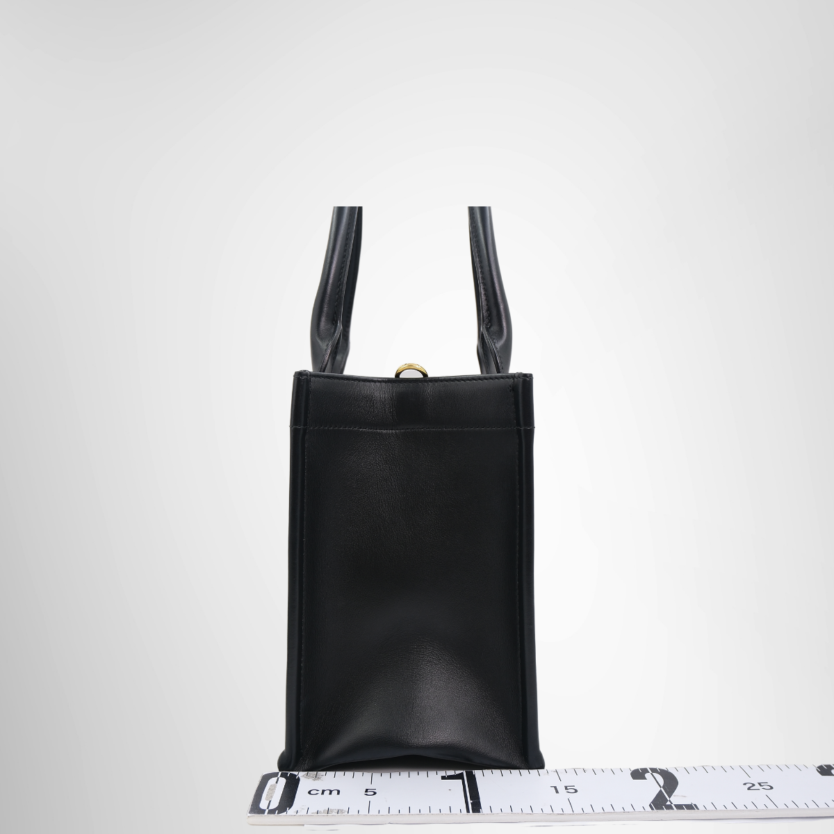 Dior Small Book Tote Black Macrocannage Calfskin – Pre-Owned Luxury Brand Bag – Antonio & Co – Side View