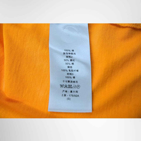 Dior x Peter Doig Lion Embroidery Mock-Neck T-Shirt – Orange, Size S