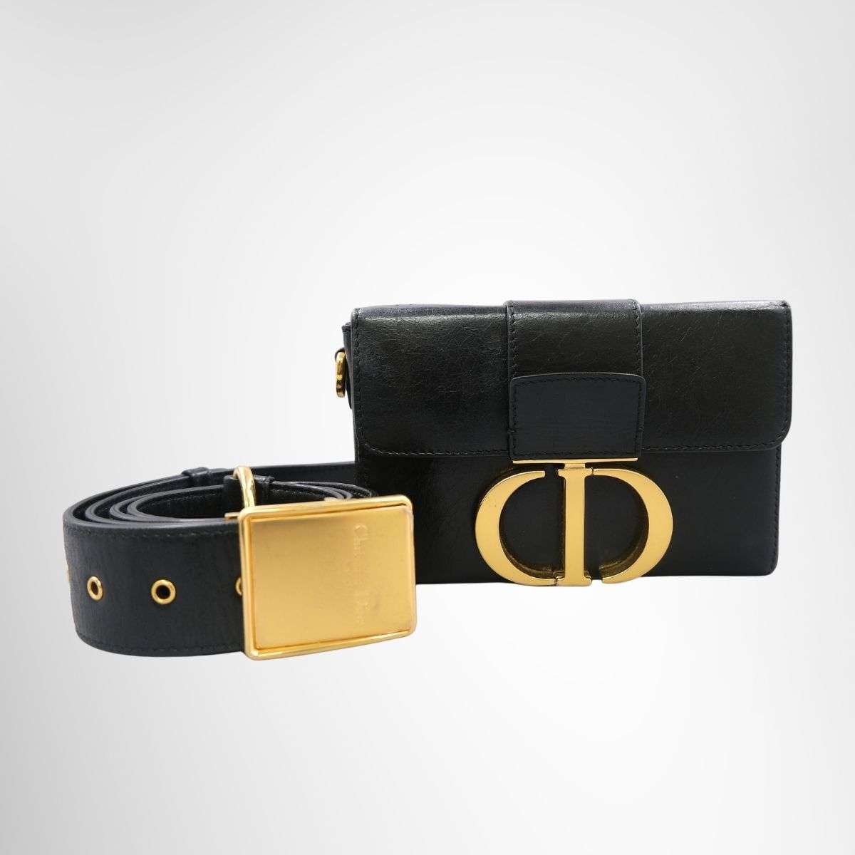 Dior 30 Montaigne Box Bag – Black Leather