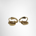 Dior Preowned Luxury Accessories CD Gold Plated Earrings Side View