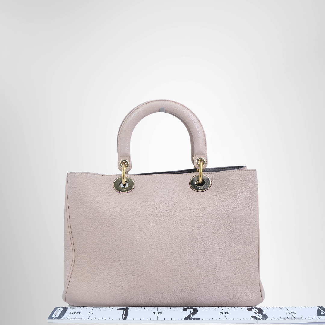 Dior Preowned Luxury Bag Dior Diorissimo Tote Bag in Gold Tone Hardware Front View 4