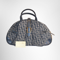 Dior Preowned Luxury Bag Diorissimo Double Saddle Bowler Bag Front View 2