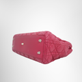 Dior Preowned Luxury Bag Lady Dior Bottom Corner View