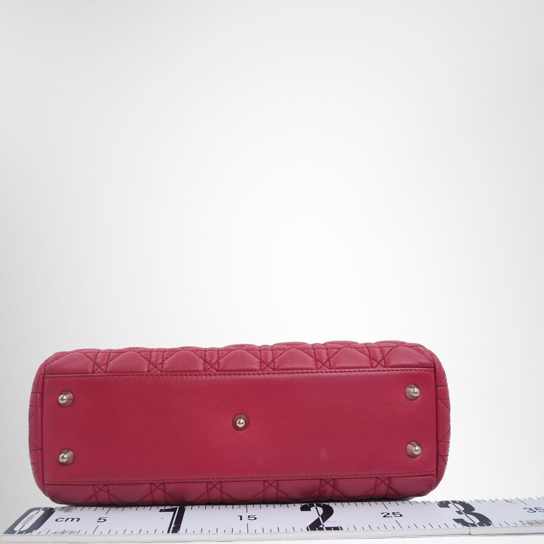 Dior Preowned Luxury Bag Lady Dior Bottom View