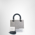 Dior Preowned Luxury Bag Lady Dior Medium Python Bag Front View 2
