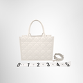 Dior Preowned Luxury Book Tote Cannage Back View