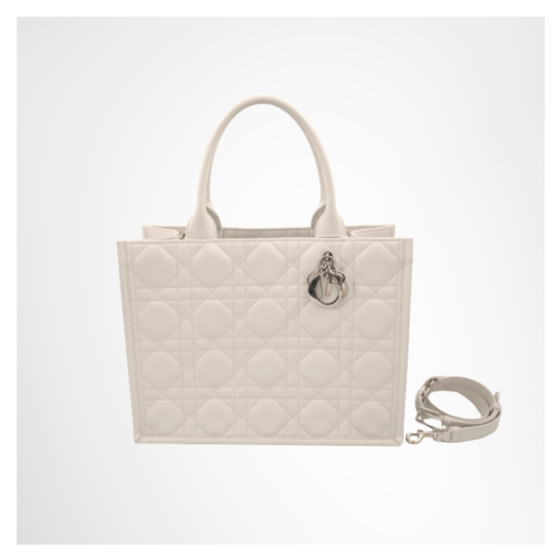 Dior Preowned Luxury Book Tote Cannage Front Page
