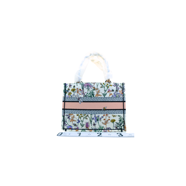 Dior Preowned Luxury Book Tote Medium Back View With Strap Cover