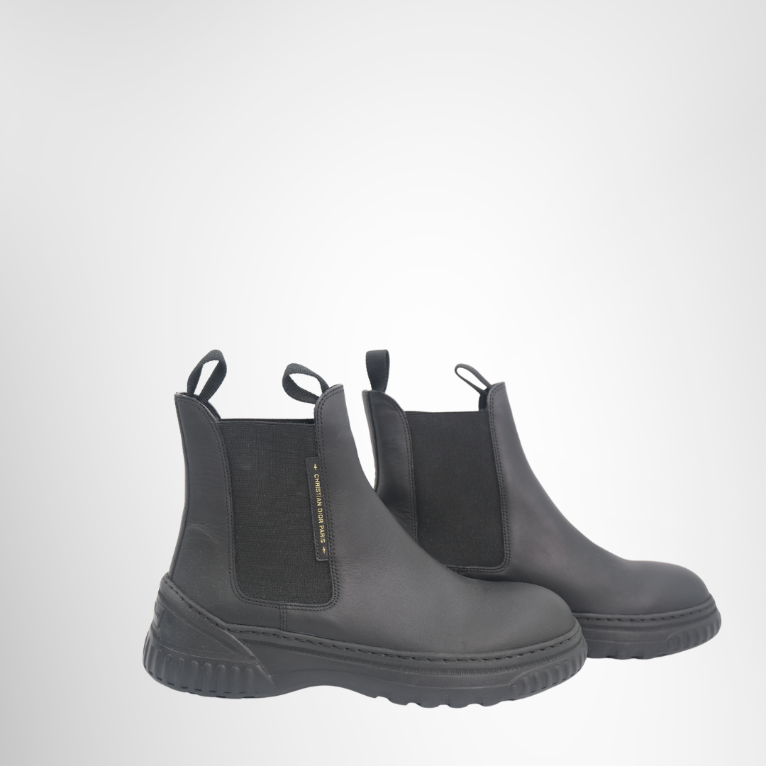 Dior Preowned Luxury Boots D-Racer Ankle Boot Side View
