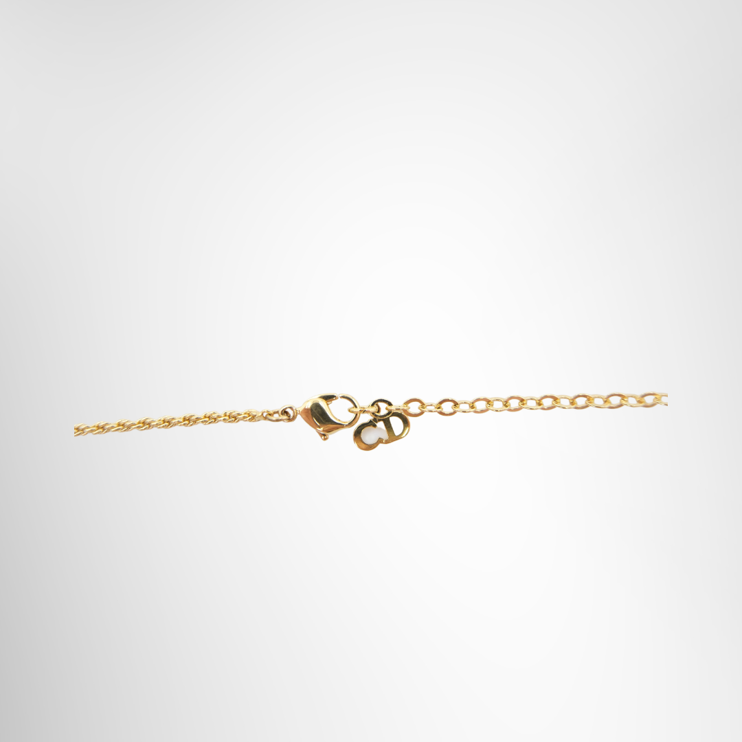 Dior Preowned Luxury CD Necklace Logo Handbag in Gold Tone Accessories Chain Lock - Antonio & Co.