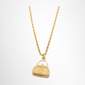 Dior Preowned Luxury CD Necklace Logo Handbag in Gold Tone Accessories Front Page - Antonio & Co.