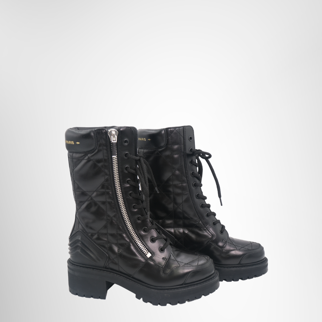 Dior Preowned Luxury D-Leader Ankle Boot Side View